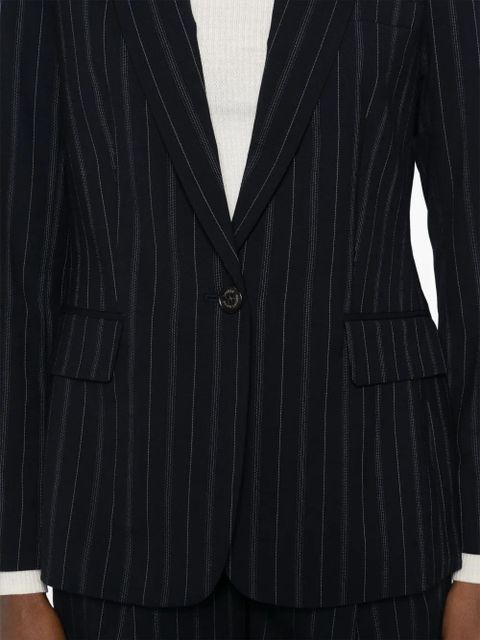 Lauren Ralph Lauren pinstriped blazer - Blue
