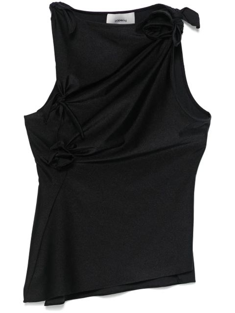 Coperni asymmetric flower top - Black - zdjęcie produktu nr 1
