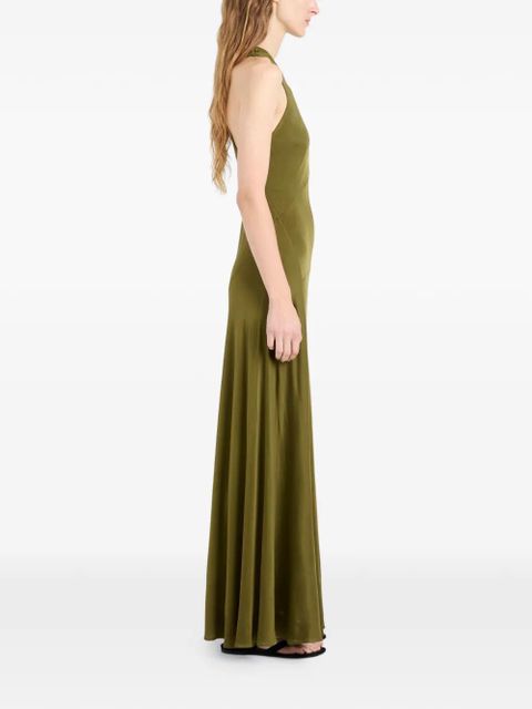 Proenza Schouler Naia V-neck maxi dress - Green