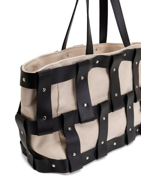 Gimaguas studded caged tote bag - Black