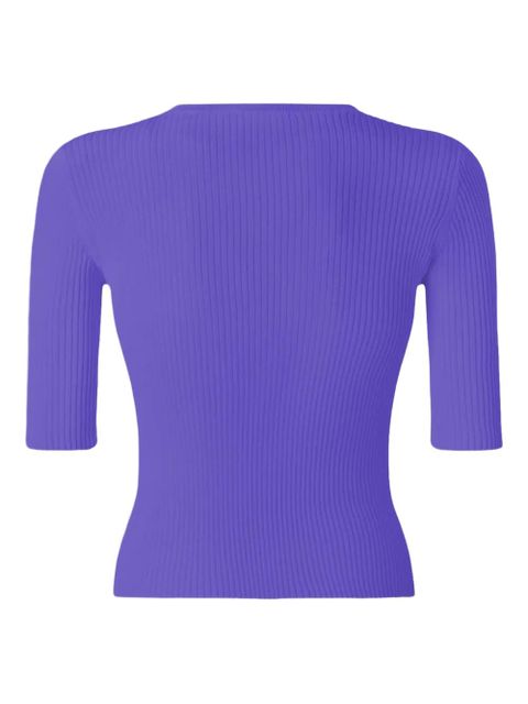 PINKO Love Birds ribbed top - Purple - zdjęcie produktu nr 2