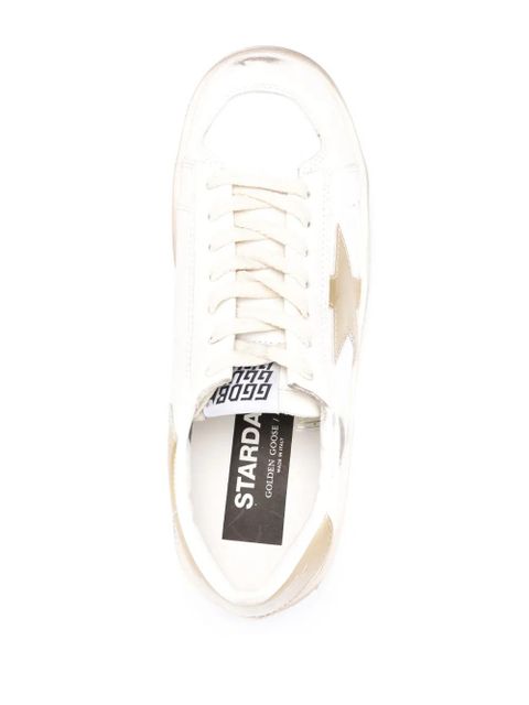 Golden Goose Stardan metallic-trim sneakers - White