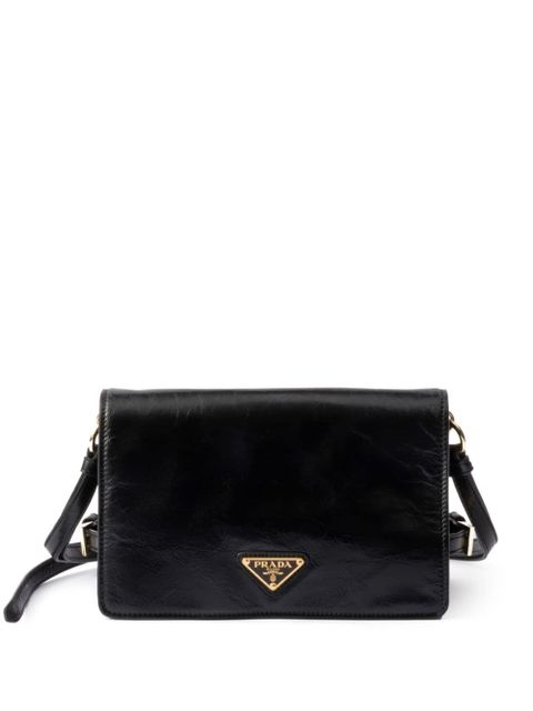 Prada leather shoulder bag - Black - zdjęcie produktu nr 1