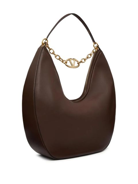 Valentino Garavani maxi VLogo Moon Hobo bag - Brown