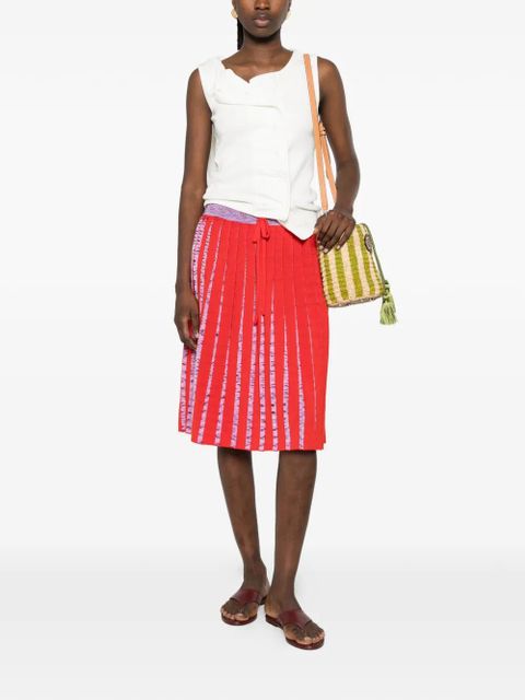 Missoni drawstring mini skirt - Red - zdjęcie produktu nr 2