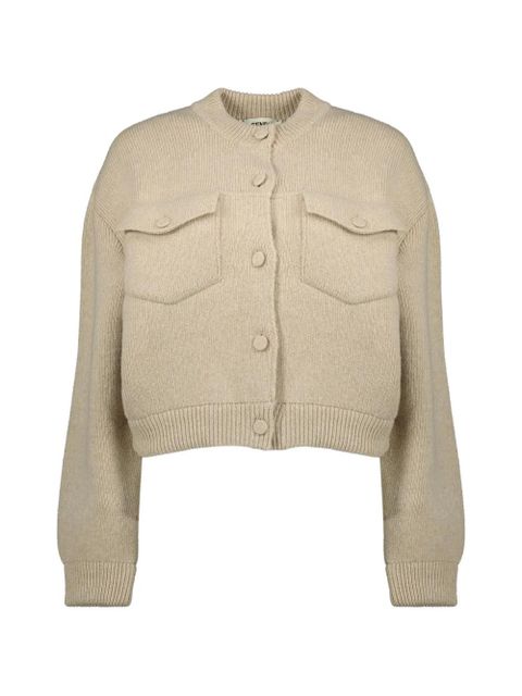FENDI buttoned-flap pocket fitted jacket - Neutrals - zdjęcie produktu nr 1