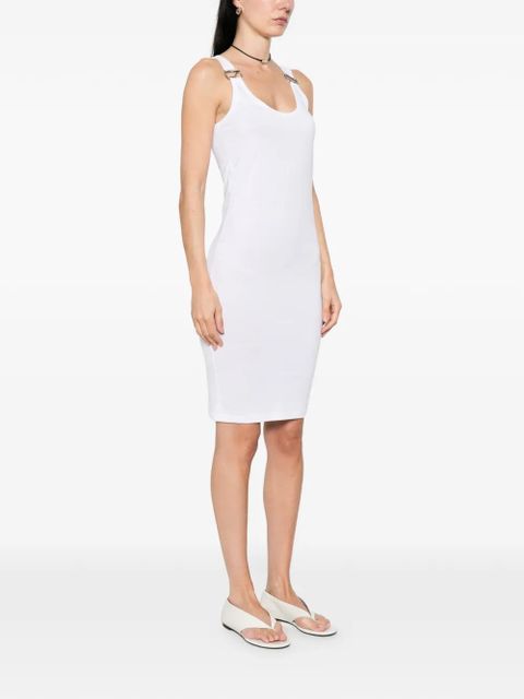 Coperni logo sleeveless mini dress - White