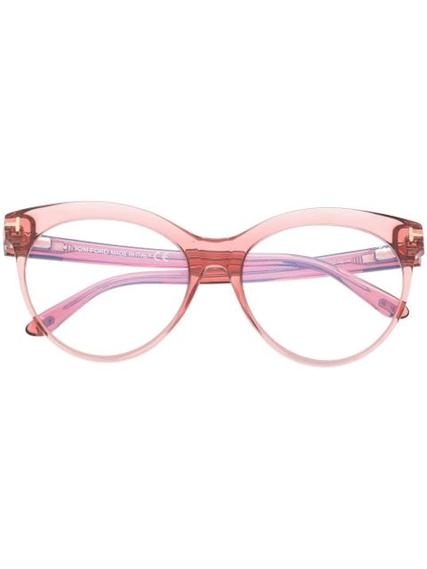 TOM FORD Eyewear cat-eye frame glasses - Pink - zdjęcie produktu nr 1