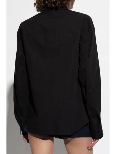 The Attico embroidered shirt - Black