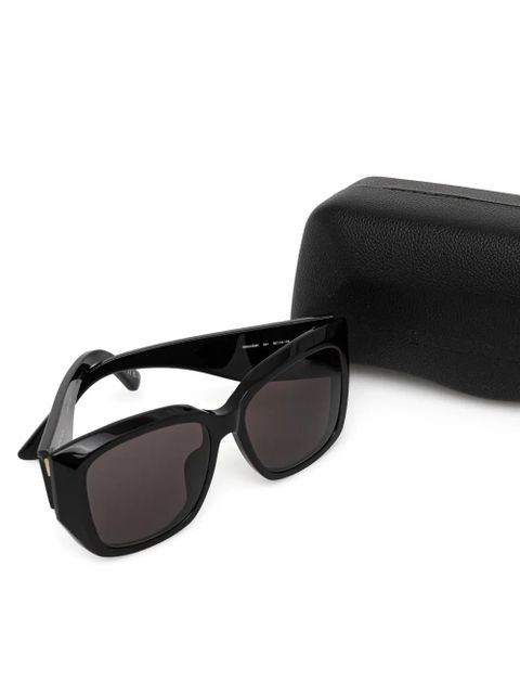 Balenciaga Eyewear logo-detail sunglasses - Black