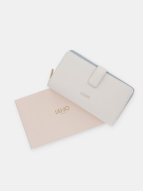 Liu Jo portfel damski kolor beżowy AA6201 E1109