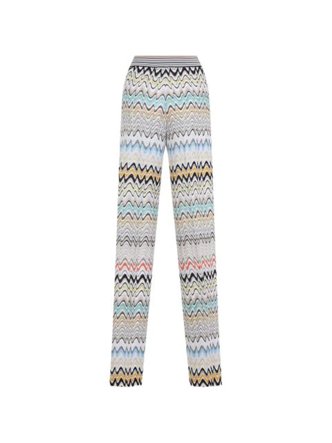 Missoni zigzag-knit trousers - Neutrals - zdjęcie produktu nr 2