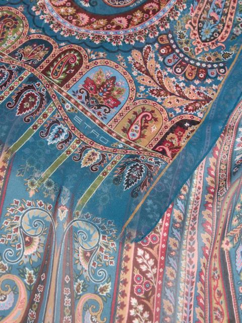 ETRO paisley-print scarf - Blue