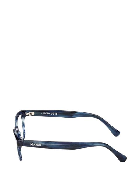 Max Mara Eyewear rectangle-frame glasses - Blue