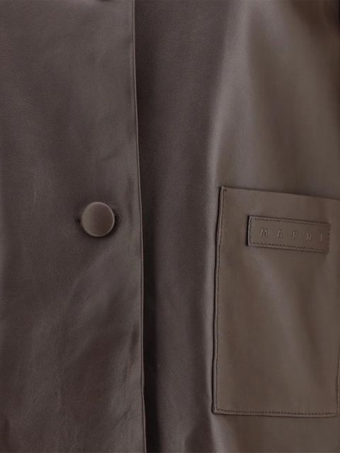 Marni shearling-collar jacket - Brown - zdjęcie produktu nr 2