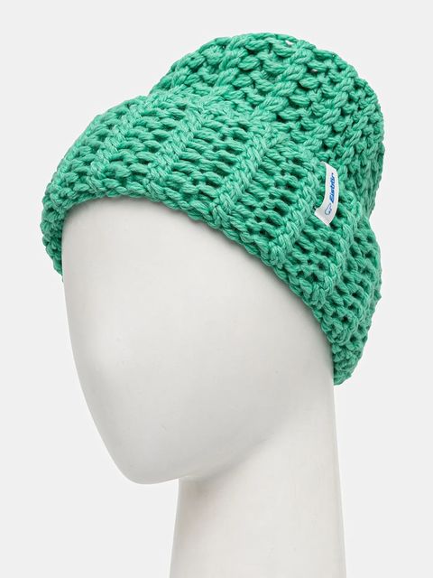 Eisbar czapka z dodatkiem wełny Selda MÜ kolor zielony E31025 - zdjęcie produktu nr 2
