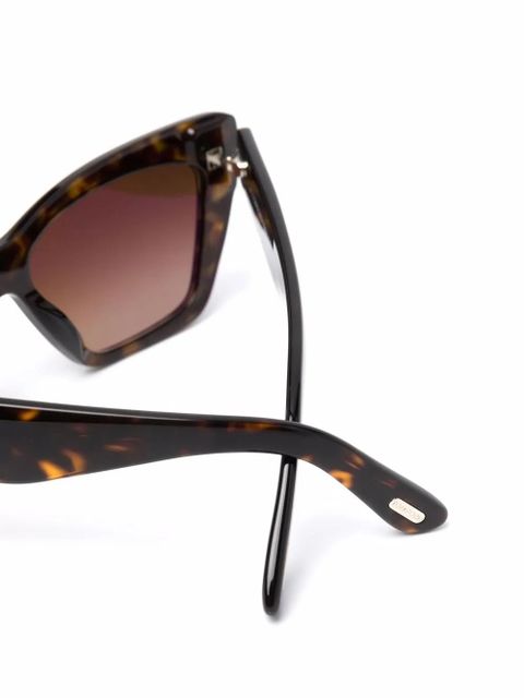 TOM FORD Eyewear Whyatt butterfly-frame sunglasses - Brown