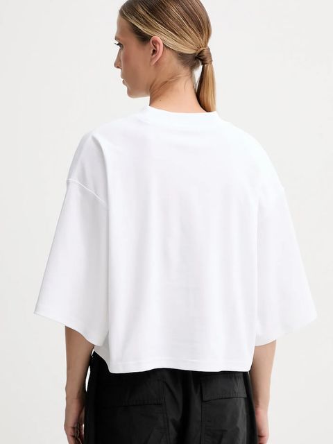 adidas t-shirt bawełniany City Escape damski kolor biały JF3404 - zdjęcie produktu nr 2