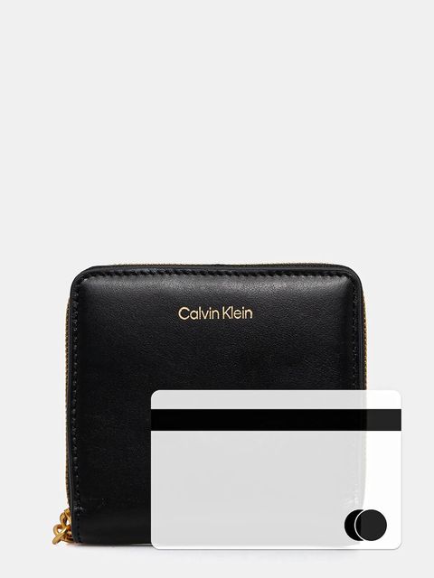 Calvin Klein portfel damski kolor czarny LV04F1044G