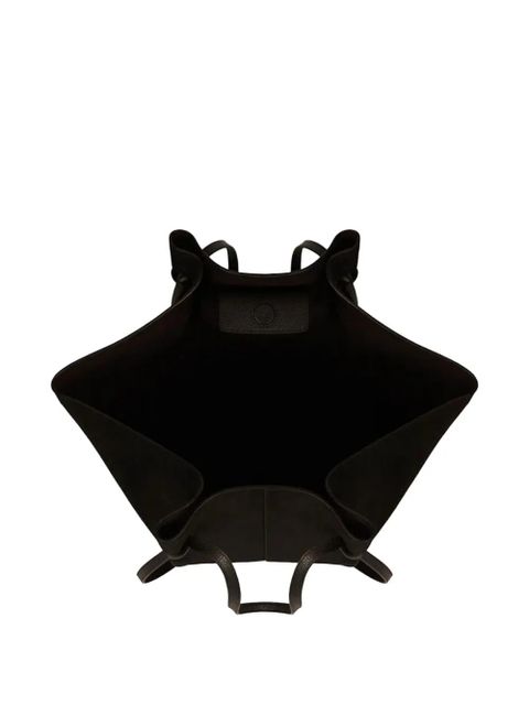 Yuzefi large Mochi suede shoulder bag - Black