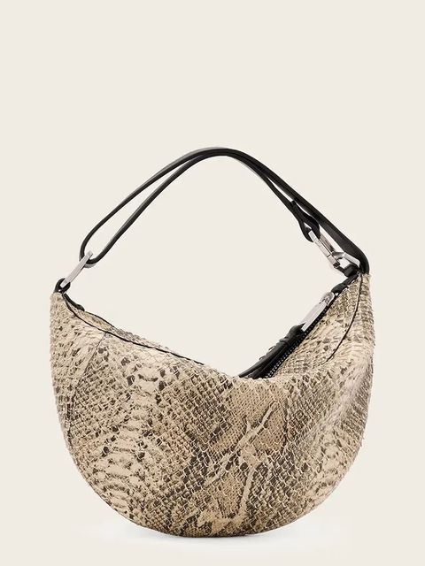 AllSaints torebka skórzana kolor żółty W547XD