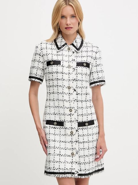 Karl Lagerfeld sukienka z domieszką wełny - zdjęcie produktu nr 1