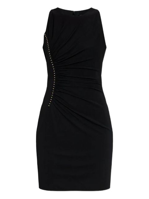 Versace studded ruched mini dress - Black