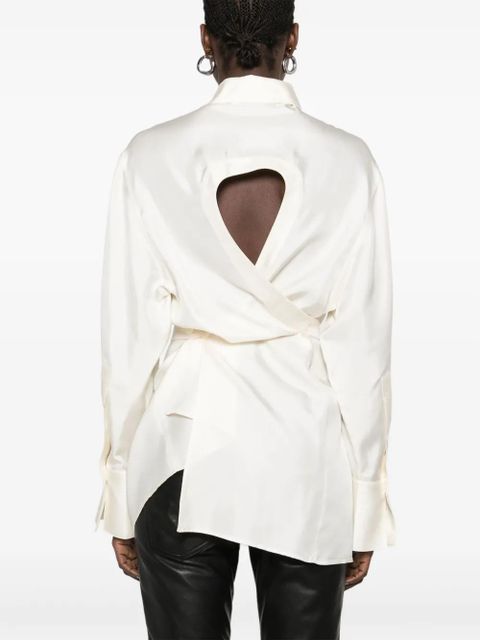 Róhe silk shirt - Neutrals