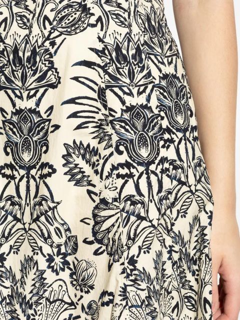 Ulla Johnson floral-print midi dress - Neutrals