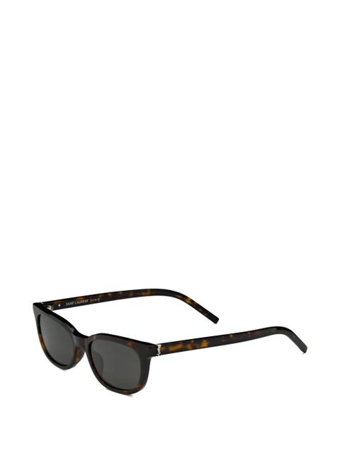 Saint Laurent Eyewear Sl M160 logo-plaque sunglasses - Brown - zdjęcie produktu nr 2