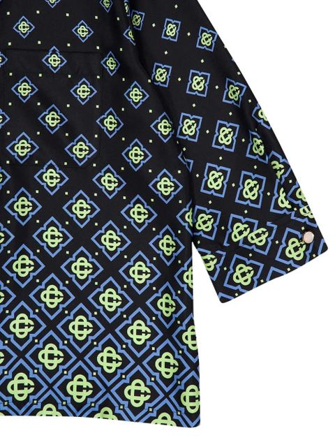Casablanca monogram silk shirt - Black
