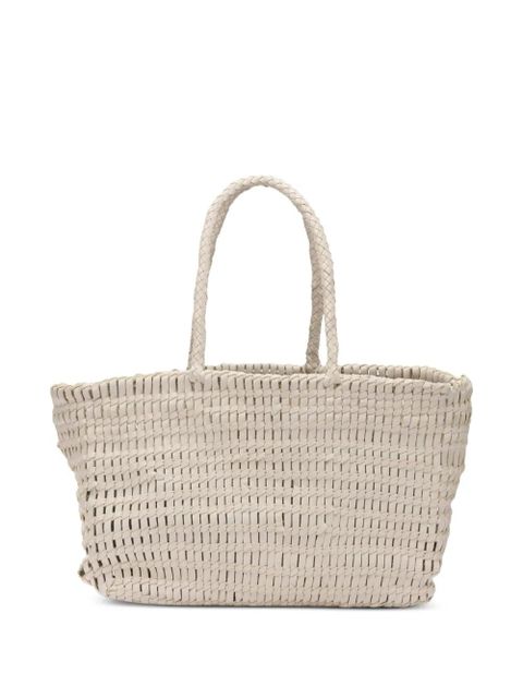 DRAGON DIFFUSION Terrafino woven leather tote bag - Neutrals - zdjęcie produktu nr 1