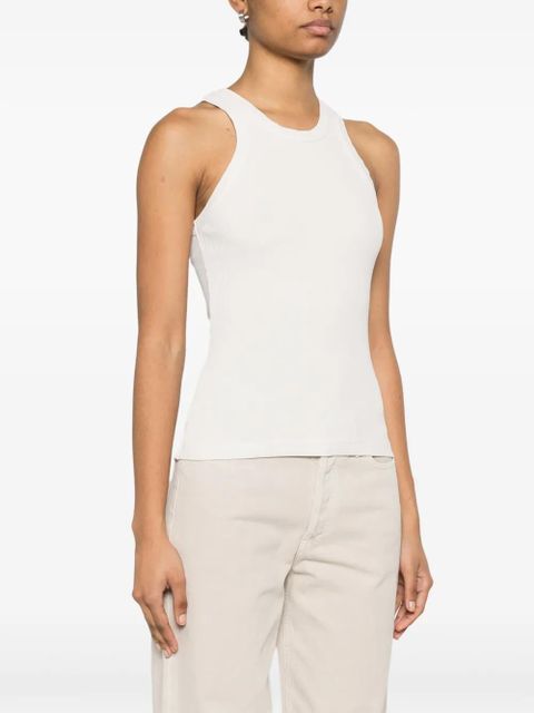 AGOLDE ribbed-knit tank top - White - zdjęcie produktu nr 2