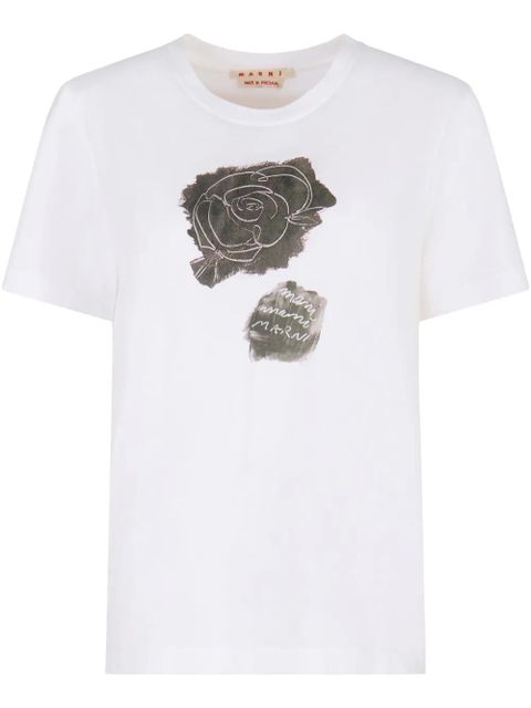 Marni cotton t-shirt - White - zdjęcie produktu nr 1