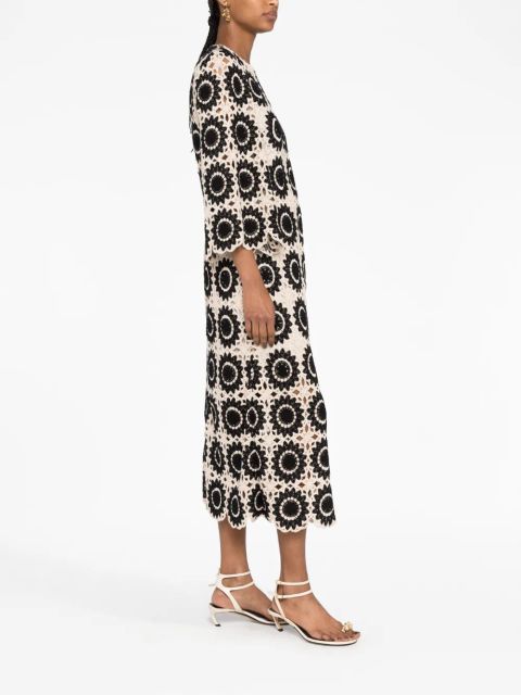ZIMMERMANN Ginger crochet midi dress - Neutrals