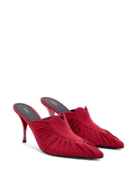 NEOUS Kochab ruched mules - Red - zdjęcie produktu nr 2
