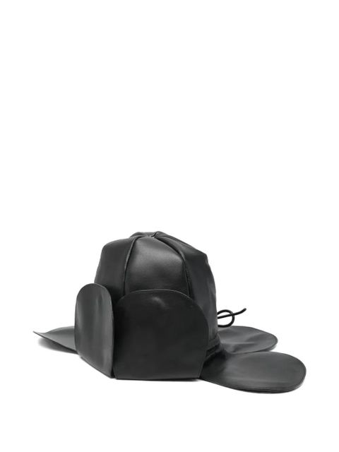 Simone Rocha flower-petal hat - Black - zdjęcie produktu nr 1