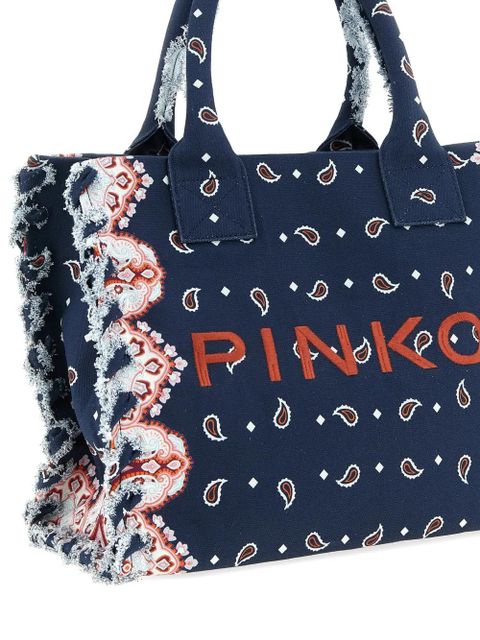 PINKO paisley-pattern tote bag - Blue