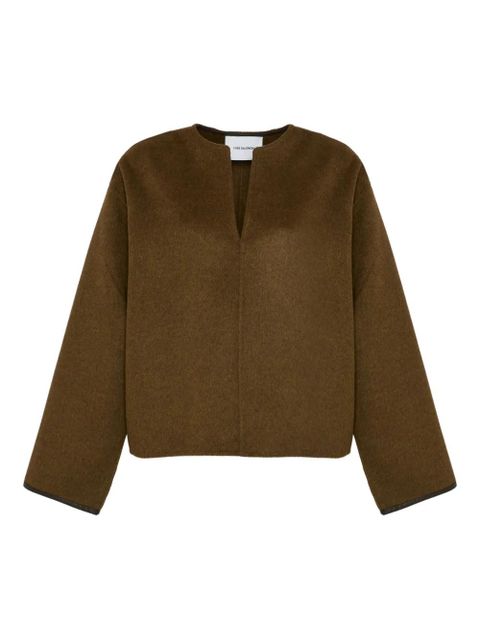 Yves Salomon V-neck top - Brown - zdjęcie produktu nr 1