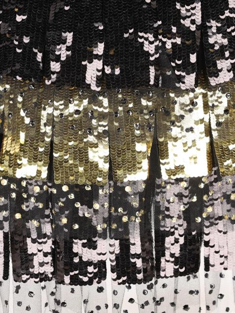 Valentino Garavani bow sequin-embellished dress - Black