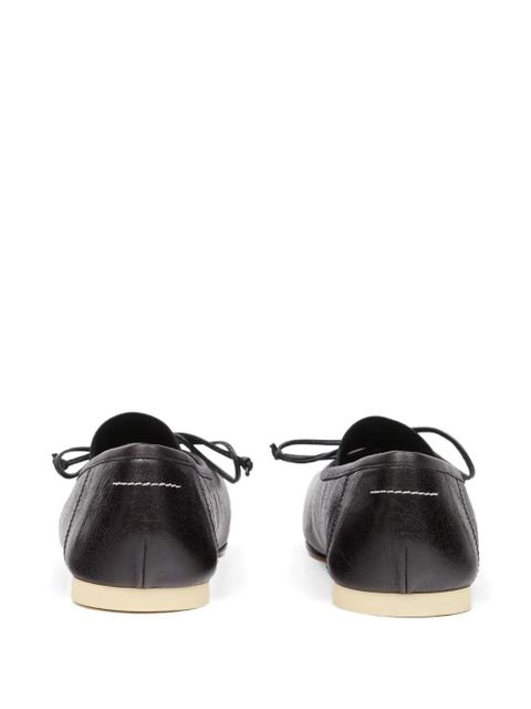 MM6 Maison Margiela tie-detail ballet flats - Black