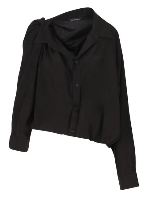 Balenciaga buttoned collared top - Black - zdjęcie produktu nr 1