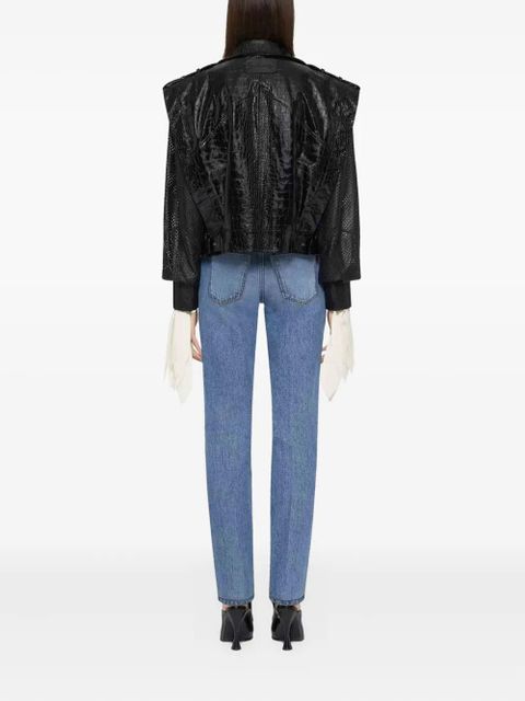 Givenchy leather biker jacket - Black