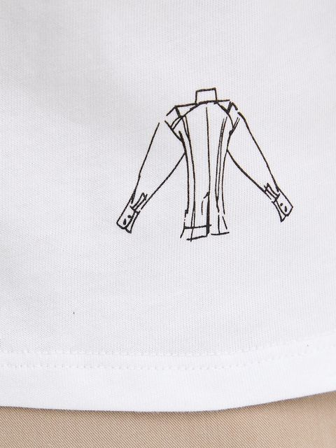 Karl Lagerfeld t-shirt bawełniany damski kolor biały A3W17099 - zdjęcie produktu nr 2