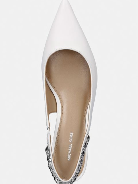 MICHAEL Michael Kors szpilki skórzane Marcia Kitten Sling Pump