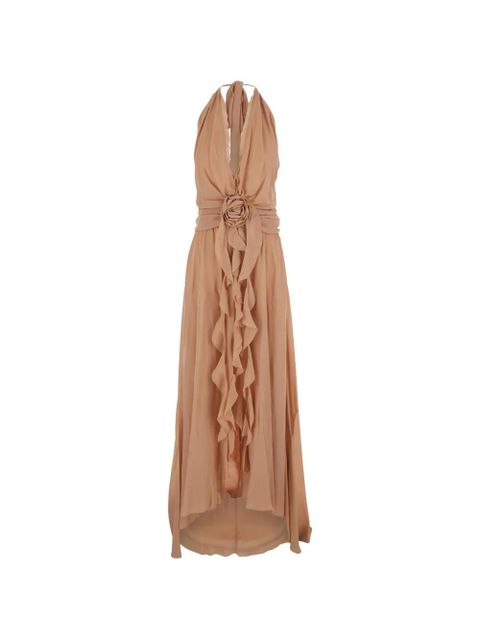 Blumarine georgette maxi dress - Neutrals - zdjęcie produktu nr 1