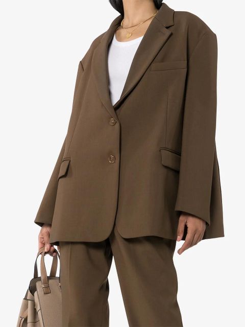 The Frankie Shop Bea loose-fit blazer - Brown - zdjęcie produktu nr 2