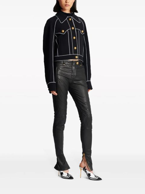 Balmain Western crepe jacket - Black - zdjęcie produktu nr 2