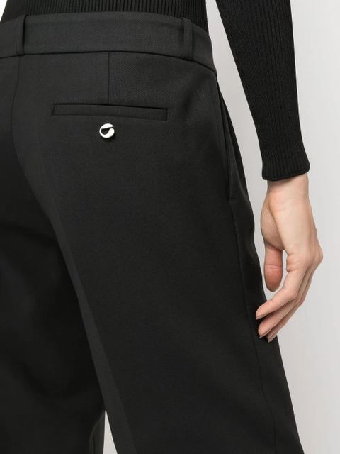 Coperni high-waist straight-leg trousers - Black