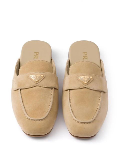 Prada suede mules - Neutrals - zdjęcie produktu nr 2